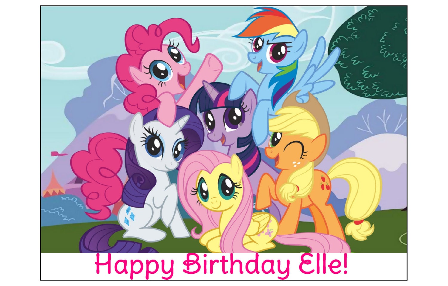 MY LITTLE PONY Image Cake Topper Decoration Party Birthday