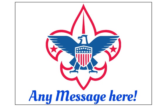 Boy Scout Emblem Edible Cake Topper Decoration Sugar Sheet Etsy