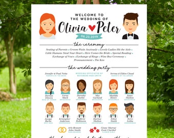 Wedding party signs | Etsy