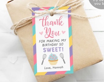 Slime GIRL Thank You Birthday Party Tags Editable Template, Slime Favo –  Puff Paper Co