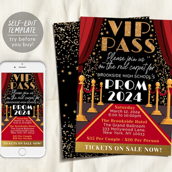 Dance Party Vip Pass Invitations Etsy