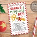 Santa's Magical Key Editable Template, Magic Key Tag No Chimney ...