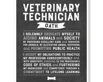 Vet Tech Gift Veterinary Technician S Oath Graduate Graduation
