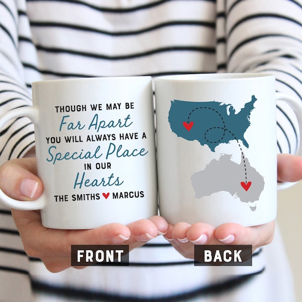 Gift for Foreign Exchange Student, Long Distance Mug, Host Family, Host Parents, Au Pair Gift, Hosted Student Gifts, Host Daughter