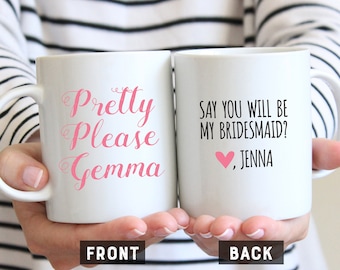 Funny Bridesmaid Proposal Gift, Funny Bridesmaid Proposal Mug, Gift For Bridesmaid, Will You Be My Bridesmaid Mug, Bridesmaid Proposal Card