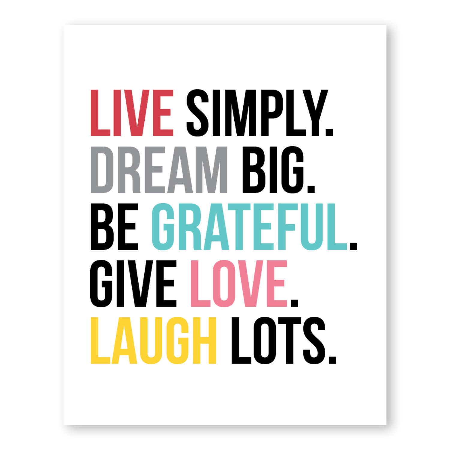Live Simply Dream Big Quote Dream Big Kids Wall Art Kids  