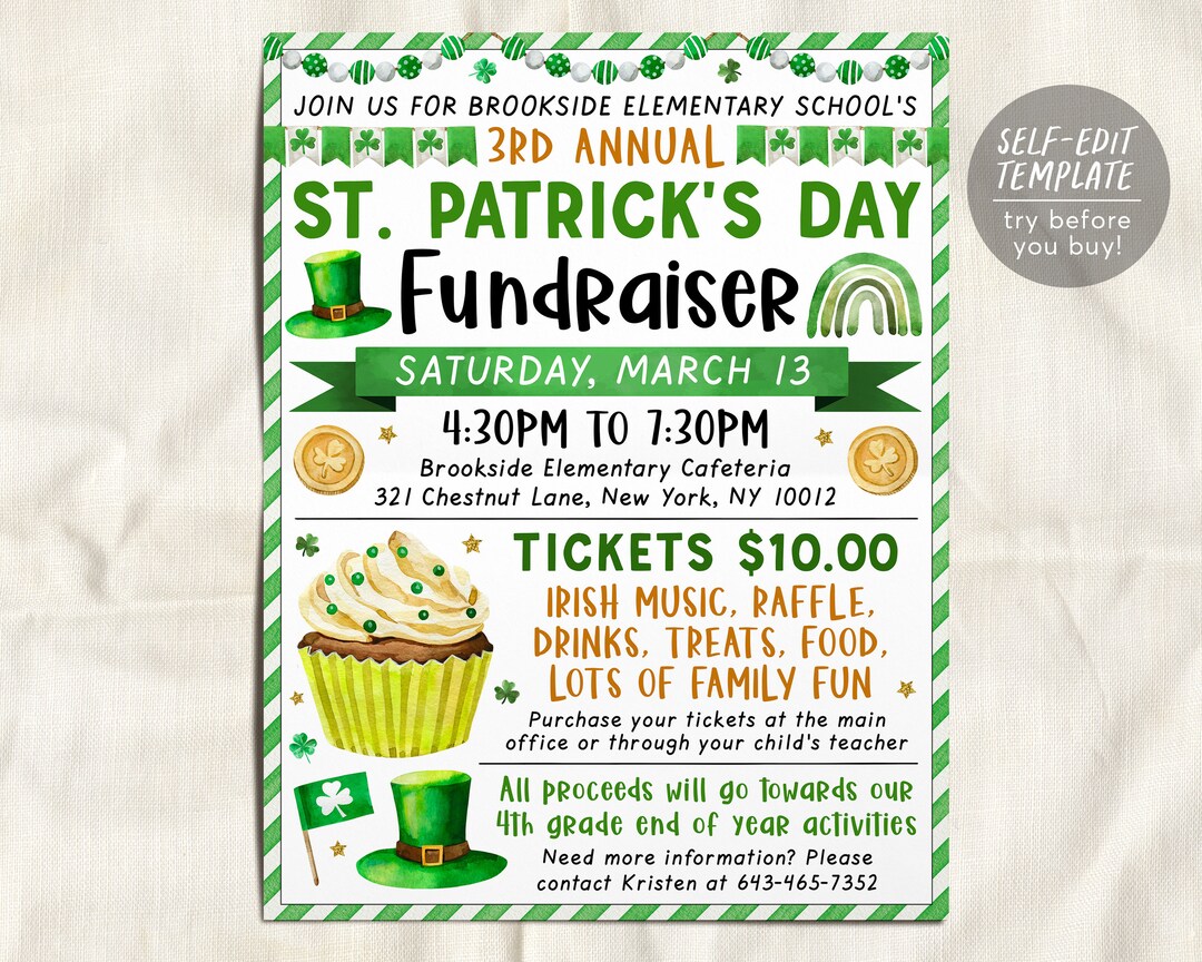 ideas for st patricks day fundraiser