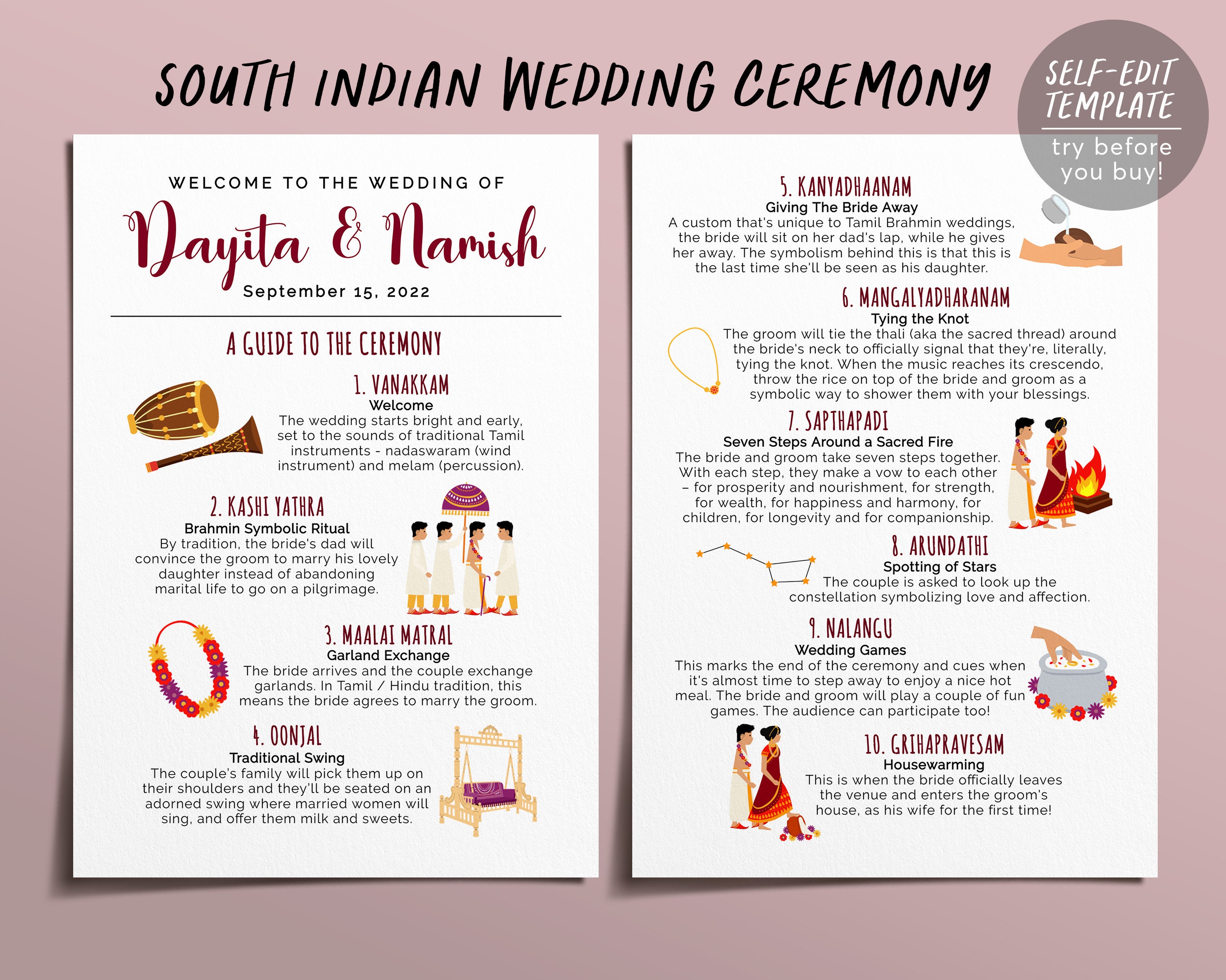 south-indian-wedding-program-template-editable-brahmin-tamil-etsy-uk