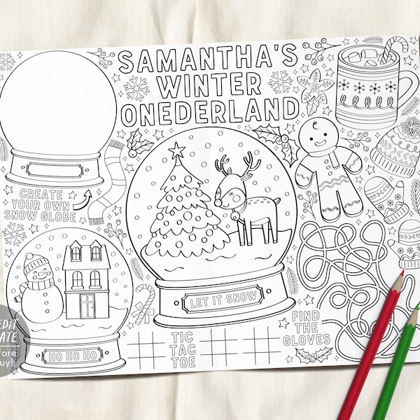 Winter Placemats Etsy