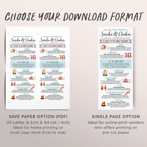 Hindu Ceremony Guide Editable Template , Long Hindu Wedding Program