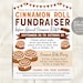 Cinnamon Roll Fundraiser Flyer Editable Template, Cinnamon Buns Sticky ...