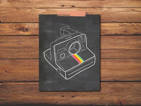 Items similar to PRINTABLE - Polaroid Camera Print, 8 X 10 Print ...
