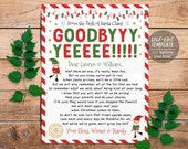 Goodbye Letter from Elves Editable Template, End of Christmas Elves Farewell Note, Choose Your Elf Girl or Boy