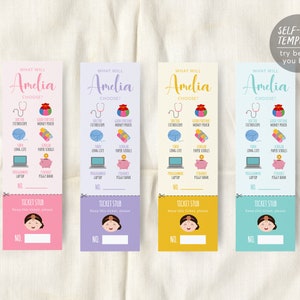Doljabi Tombola Ticket Vorlage, koreanische Baby Mädchen erster Geburtstag, bearbeitbare Doljabi Tafel, Baby Mädchen Dol, Doljanchi Printable, Zhuazhou