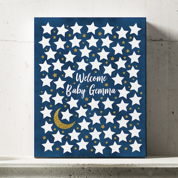 twinkle twinkle little star baby shower guest book