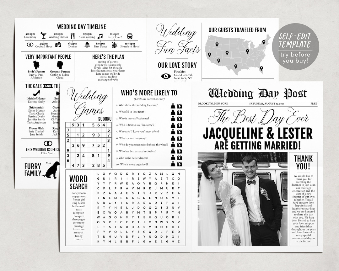 large-newspaper-wedding-program-template-folded-modern-reception-program-infographic-wedding