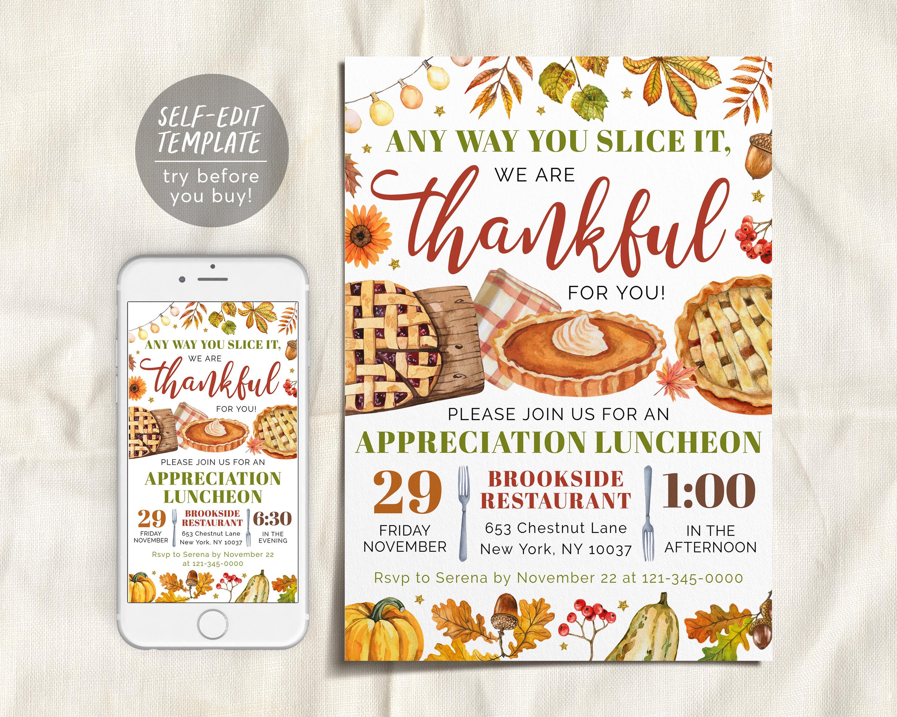 Grateful for You Thanksgiving Invite - Etsy