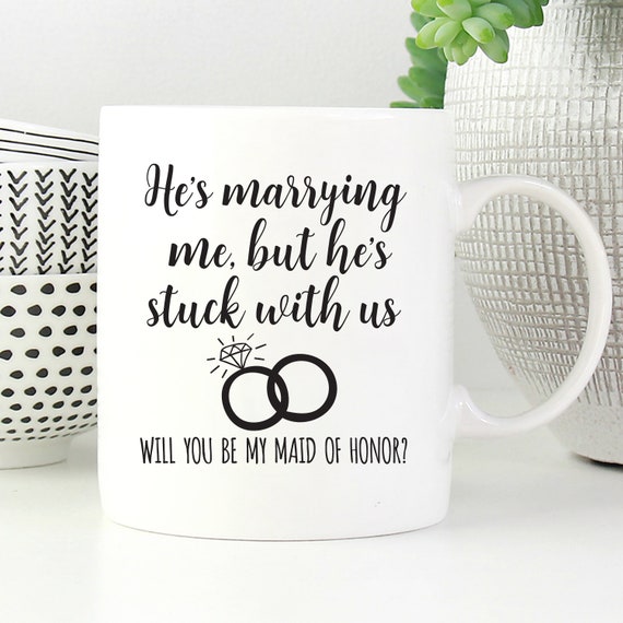 Funny Maid of Honor Proposal Gift Funny MOH Gift Funny Maid Etsy