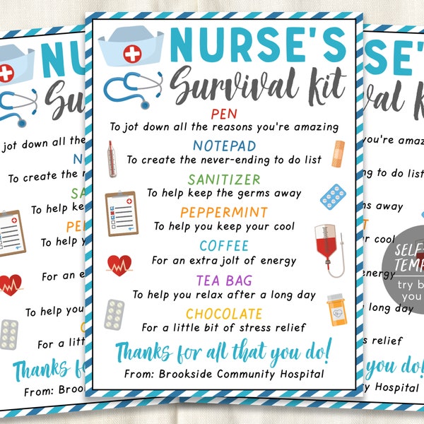 Nursing Survival Kit - Etsy