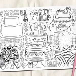 Wedding Coloring Book Printable 