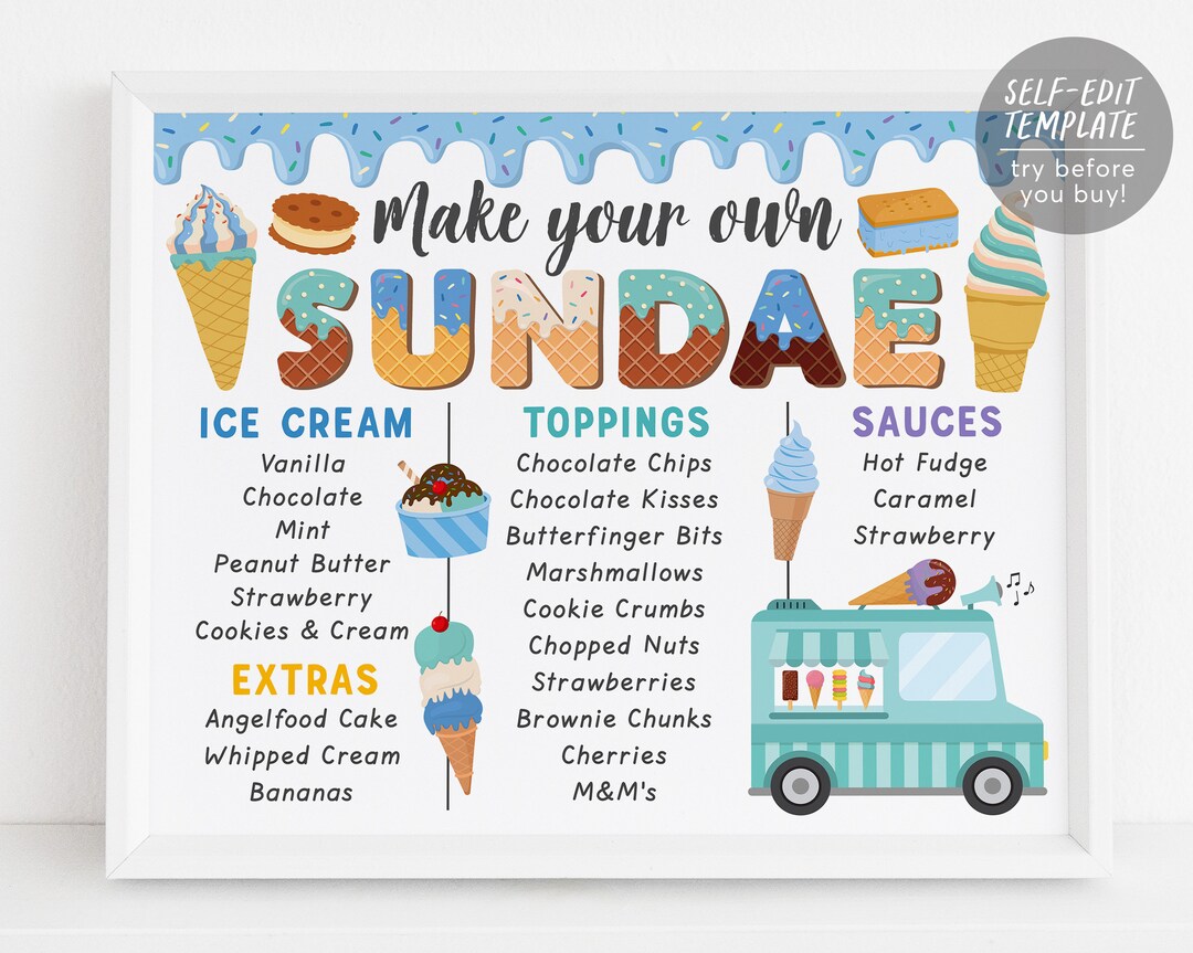 Make your own sundae hotsell