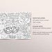 Mardi Gras Coloring Placemat for Kids Editable Template, Masquerade ...