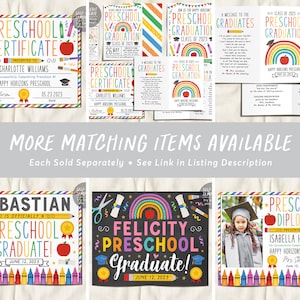 Graduation Program Editable Template for Preschool, Pre-k Ceremony