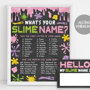 Printable Slime Poster, DIY, 24 X 36 Size Backdrop Sign, Slime Party, Slime  Birthday Party, Slime Time Banner , Slime Party Decorations 