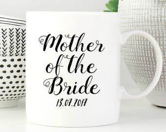 Mother Of The Bride Mug, Gift From Groom, Mother In Law Gift, Mother Of Bride Gift, Gift From Bride, Parents Of The Bride, Wedding Mug