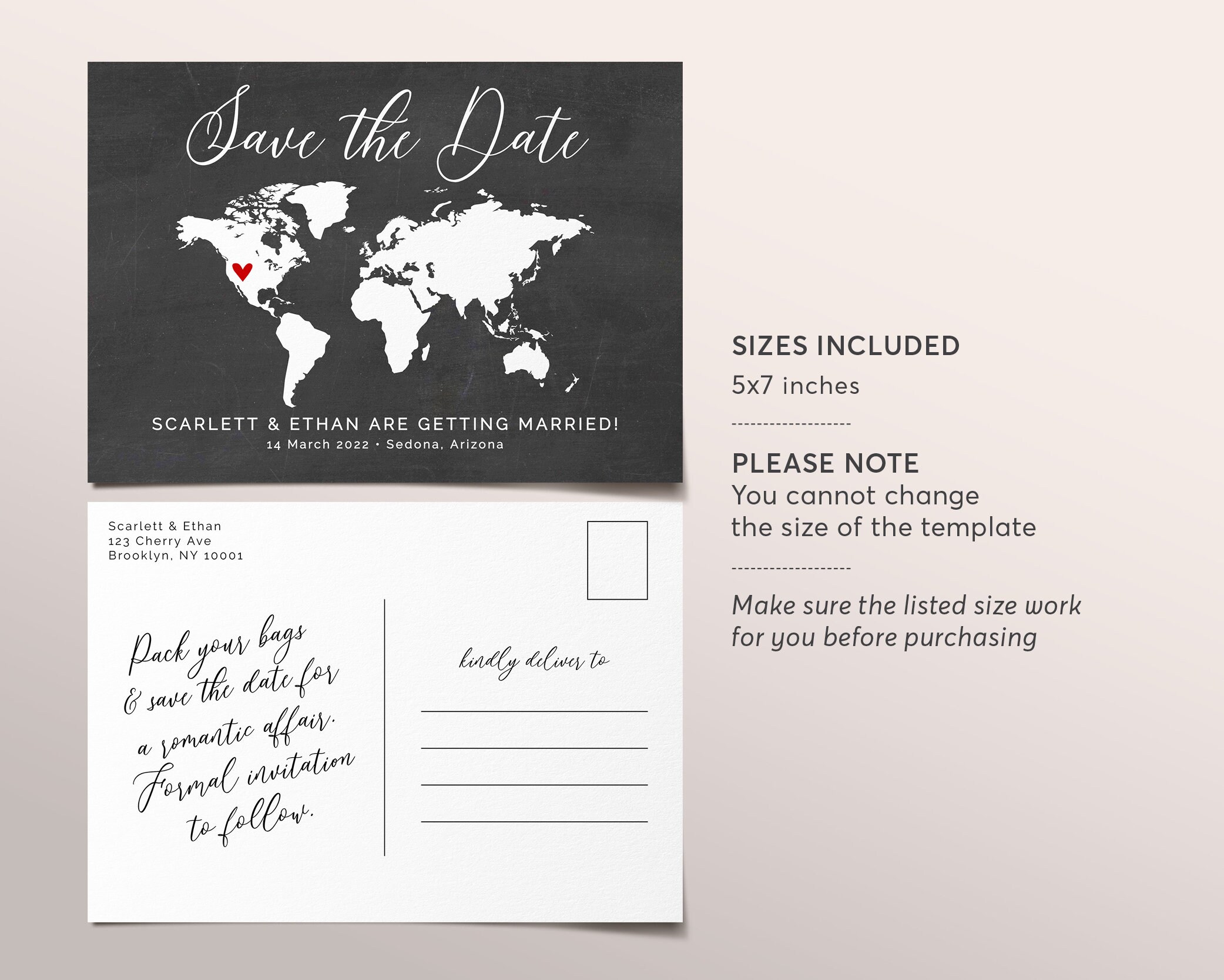 Editable Destination Wedding Save The Date Template Etsy 日本 Editable Destination Wedding Save The Date Template Etsy 日本