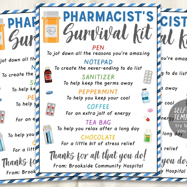 Survival Kit for Healthcare - Etsy