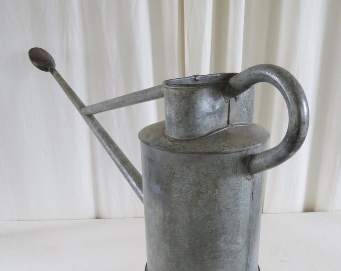 Galvanised haws Watering Can 'long Nose' Mid 20th C. / Garden Watering