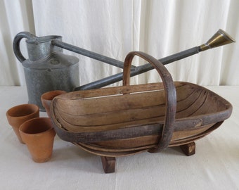 HAWS and SUSSEX. Watering Can and Gardening Trug. Two Iconic names of English Gardening History.................Trug Now Sold