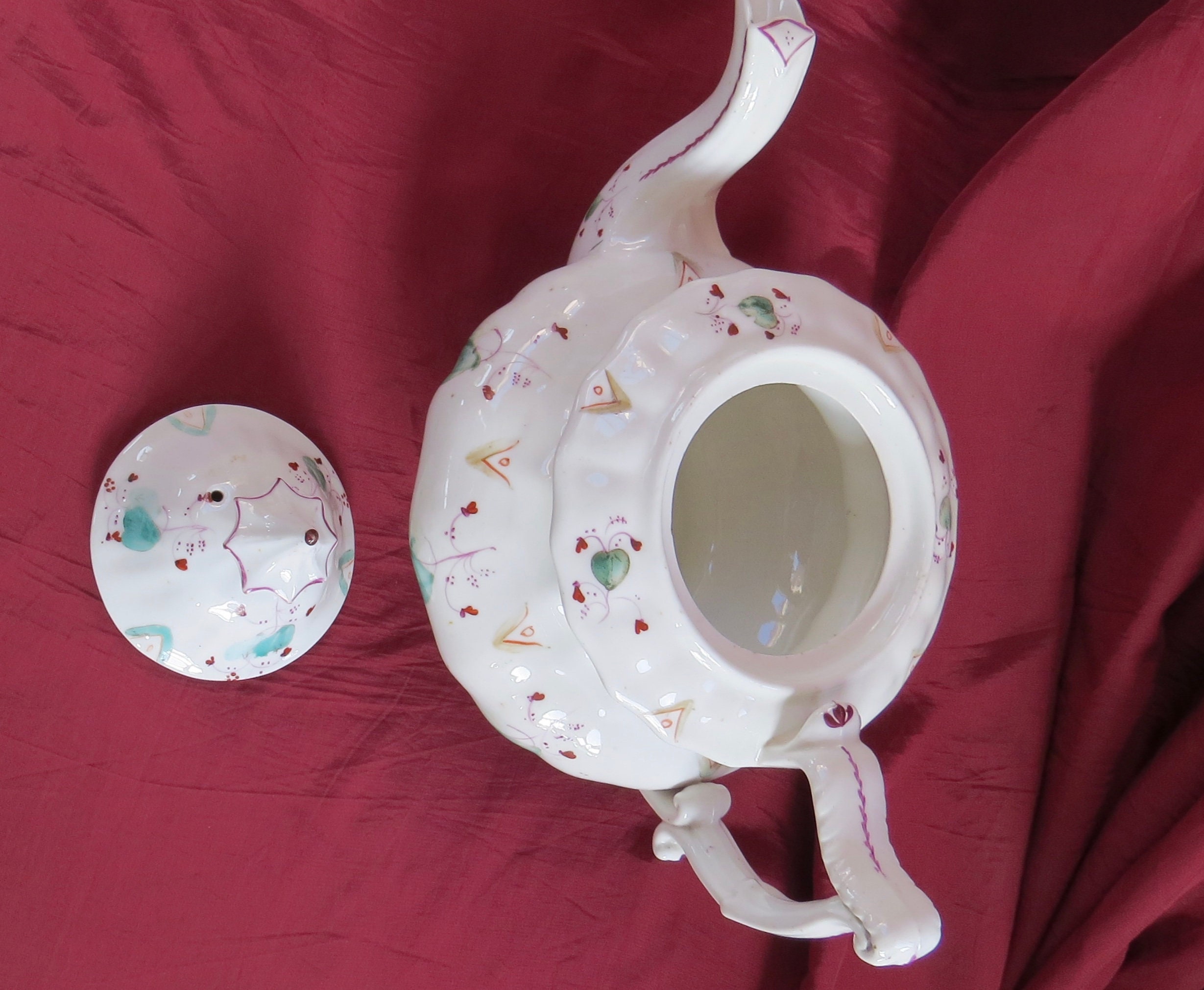 Antique Victorian Teapot circa 1850/ Genuine Antique Etsy