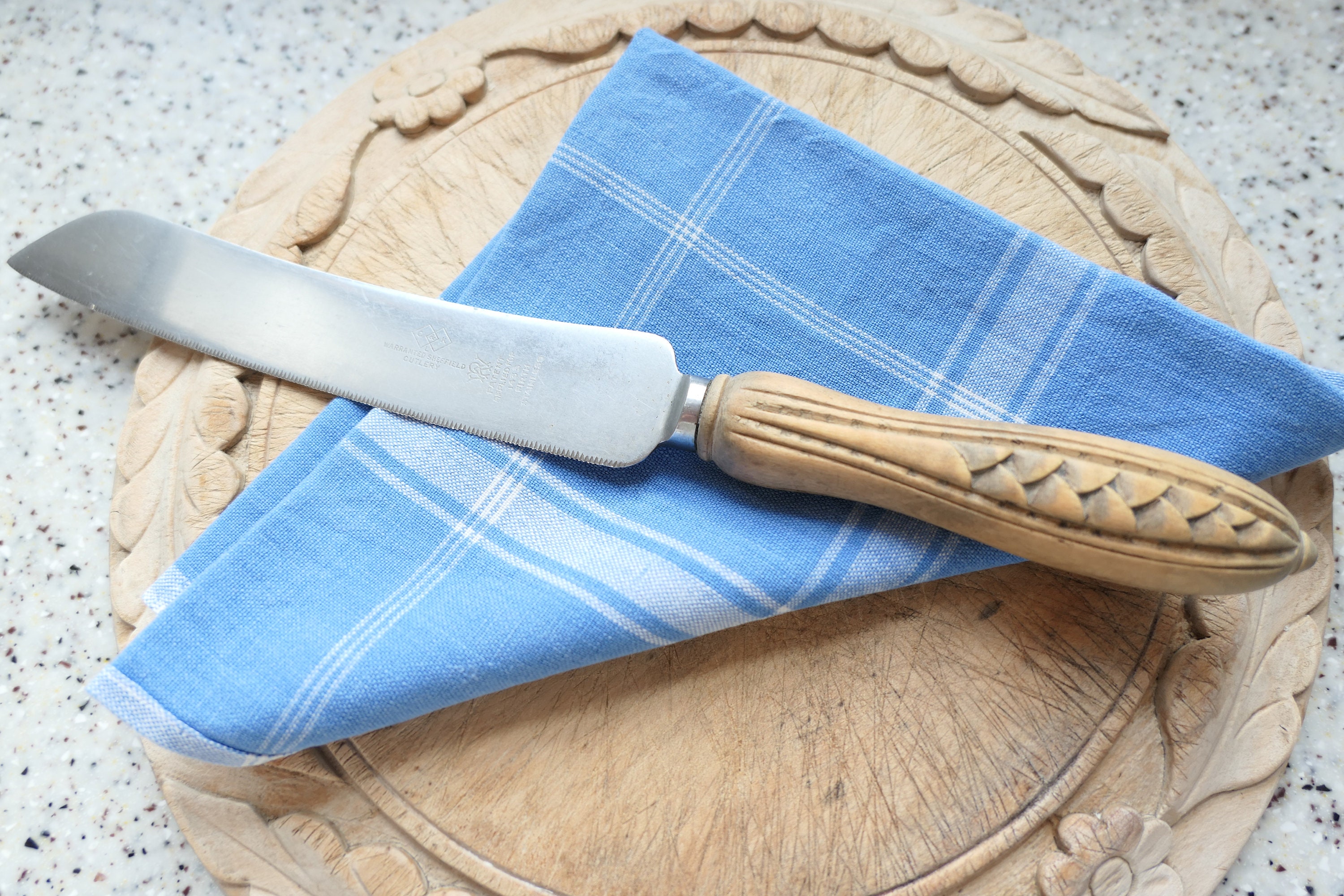 Antique Beechwood Bread Knife C. Early 20th Century / Vintage Etsy
