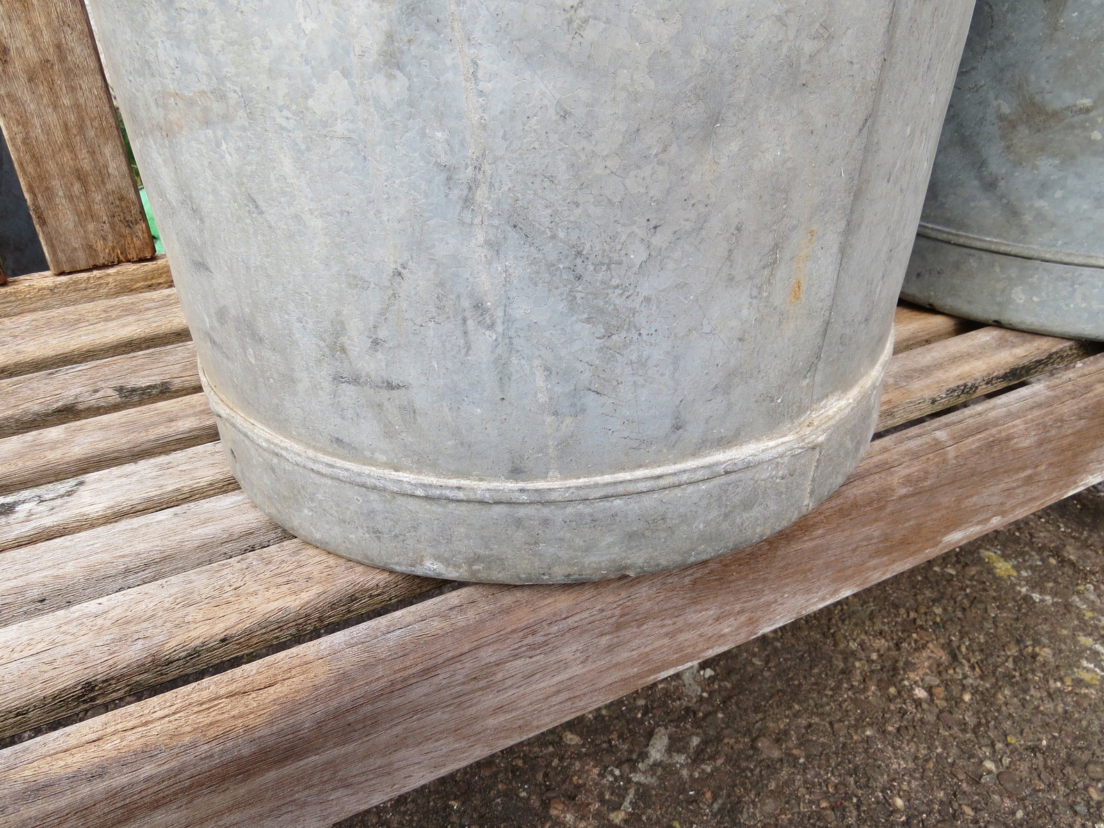 English Large Industrial Galvanised Bins Early 20th C. / Etsy