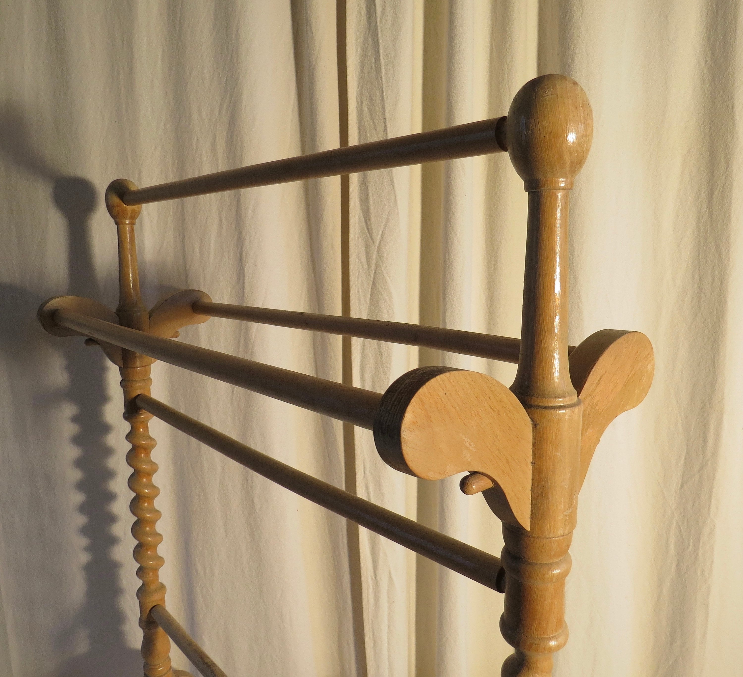 Antique Towel Rail Early 20th C. / Original Beech Edwardian Towel Rail  1900-1910 / Genuine Antique Towel Rail - Etsy