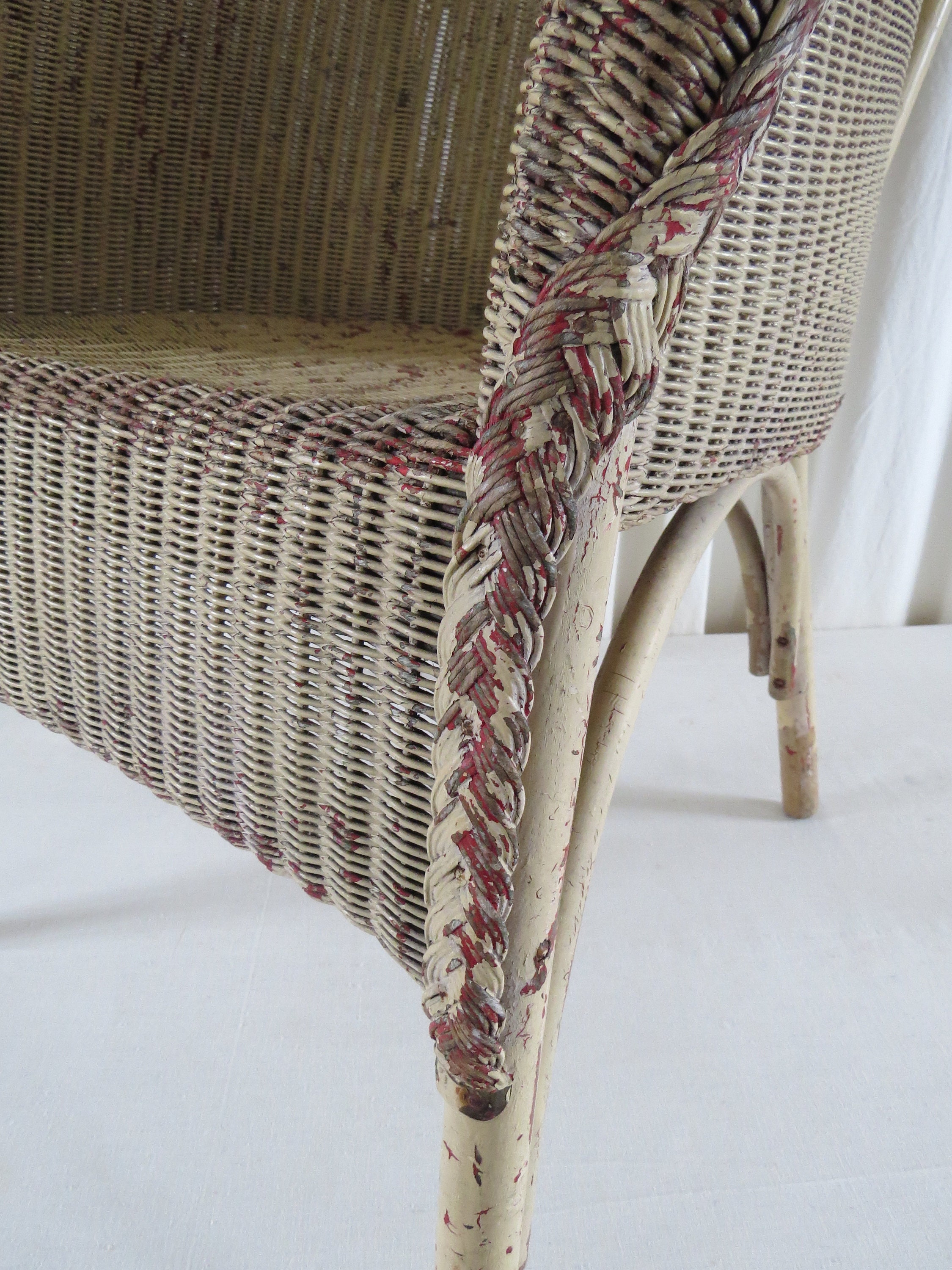 Lloyd Loom Chair 1930's Lounge / Bedroom / Conservatory / Etsy UK