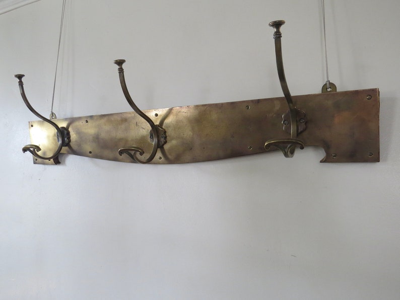FRENCH BRASS HOOK Rack. Early 20th Century. - Etsy