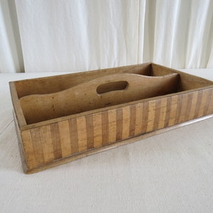 ANTIQUE CUTLERY TRAY / Scottish Knife Box , Early 20th Century
