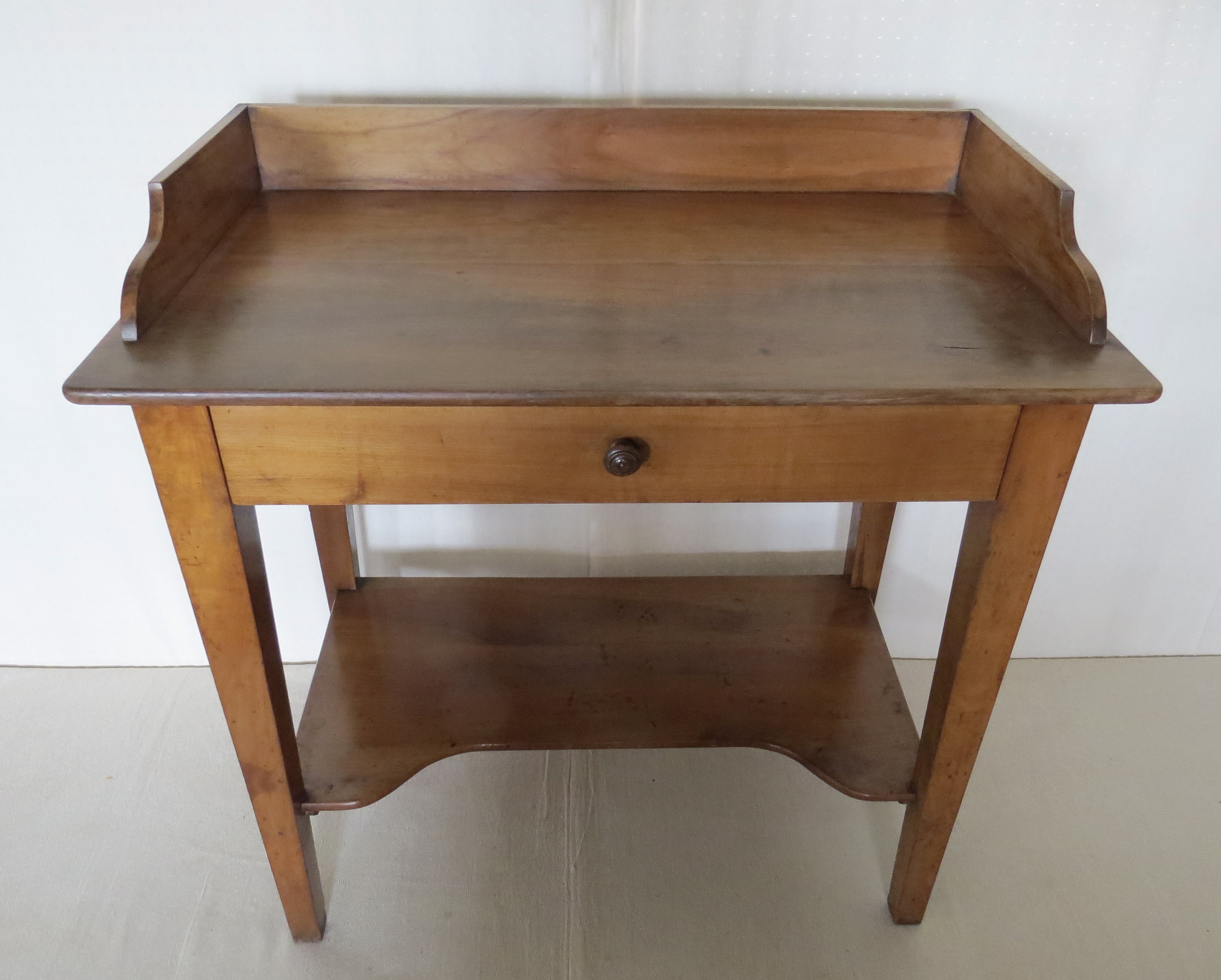 FRENCH SIDE TABLE. Cherry Wood. Late 19th Century.