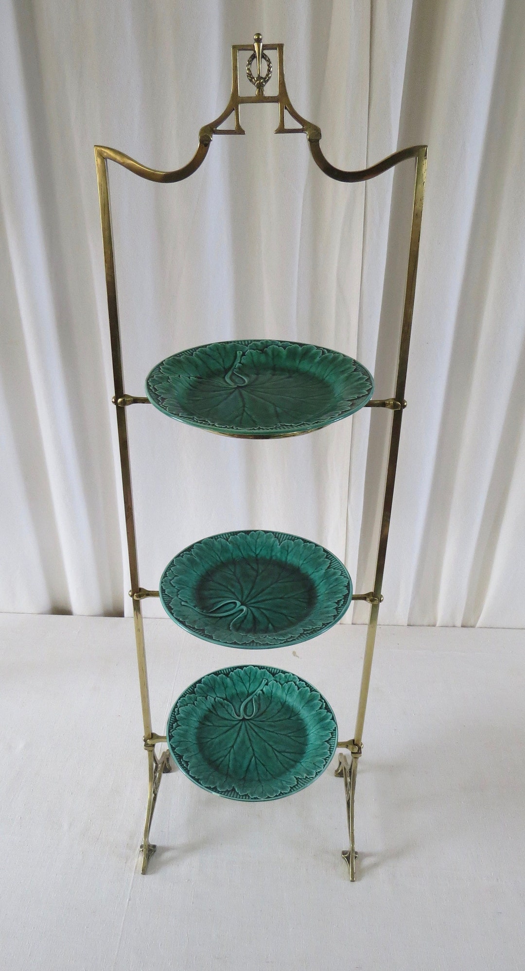 Antique Edwardian Brass Plate Rack Early 20th Century / Etsy