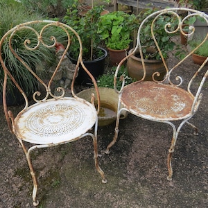 PAIR FRENCH GARDEN Armchairs. Early 20th Century.