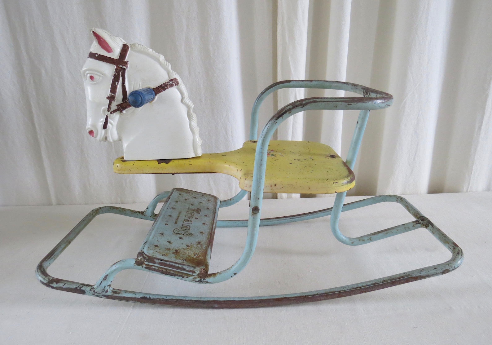 Vintage Childs Rocking Horse 'Triang' Midden 20e C. / Etsy