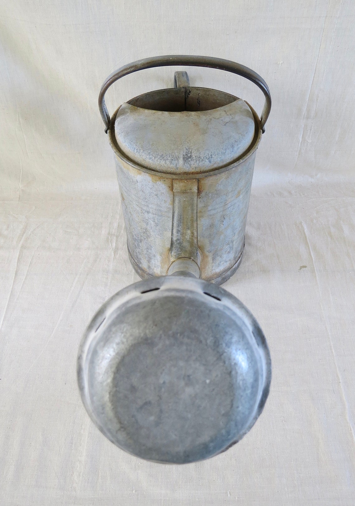 Galvanised Watering Can/ Vintage Galvanised Watering Can/Old Etsy