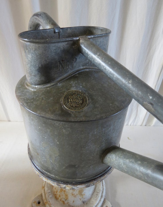 HAWS Galvanised Watering Can / Vintage Mid 20th Century Garden Etsy