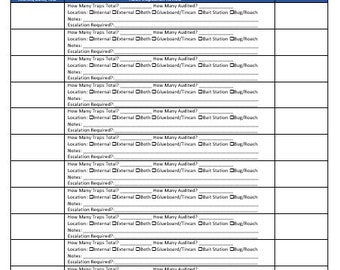 HACCP Compliant Pest Control Audit Form