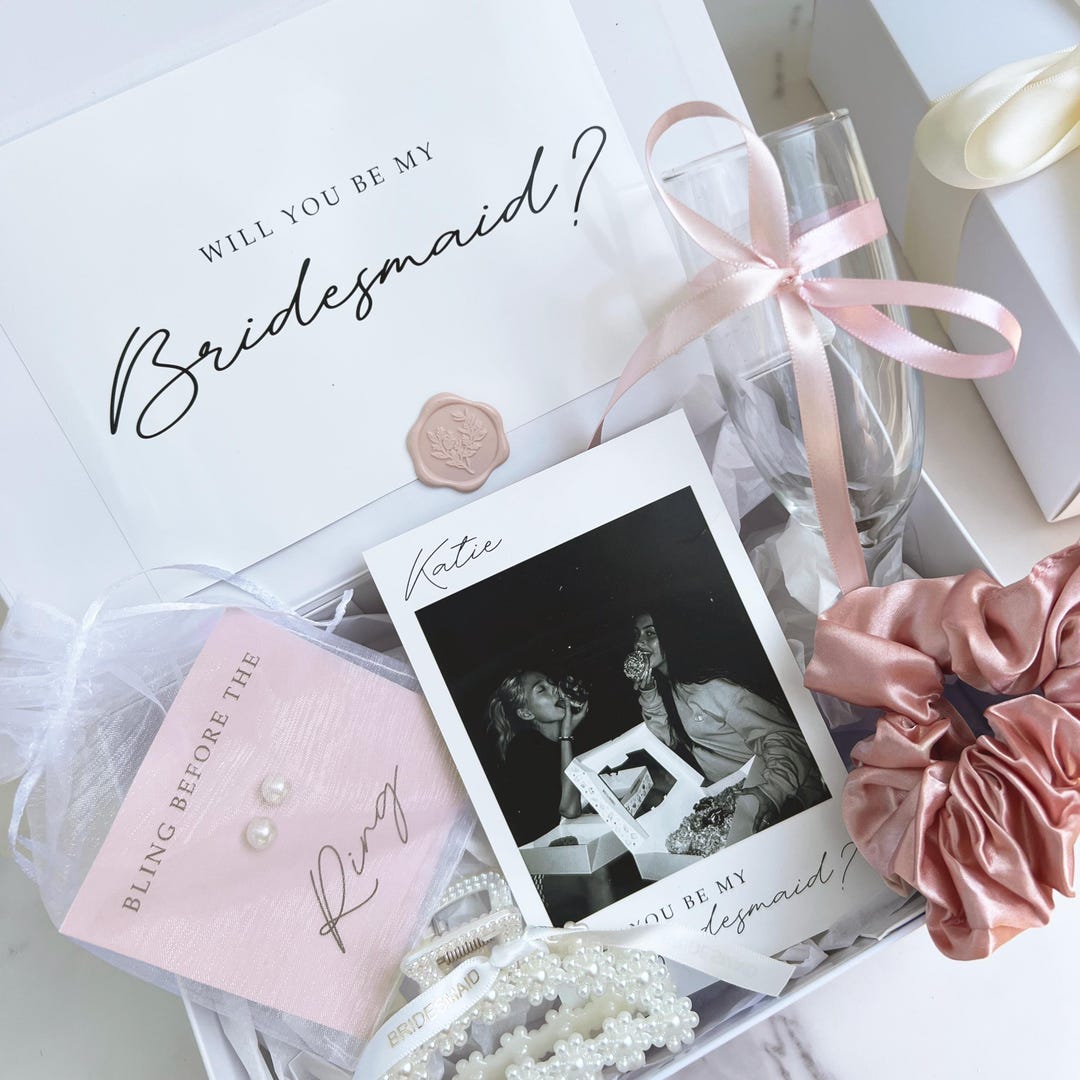 Bridesmaid Box, Bridesmaid Proposal Box Set, Will You Be My Bridesmaid ...