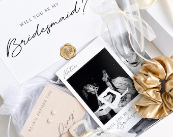 Boîte de proposition de demoiselle d'honneur, boîte-cadeau personnalisée de fête de mariage, cadeau sera ma demoiselle d'honneur, cadeau de demoiselle d'honneur personnalisé, cadeau de mariée élégant