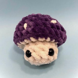 Pop mushroom crochet plush fidget